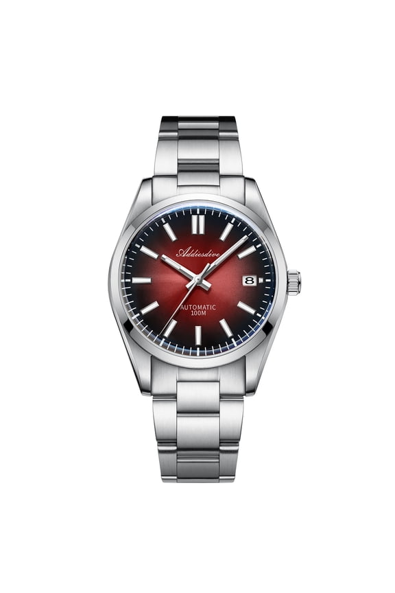 Men's Watch - Luxury Automatic Dive Watch for Men with NH35 Movement, Sapphire Crystal, 100M Waterproof, BGW9 Luminous Red Gradient Dial, Gift for Him
