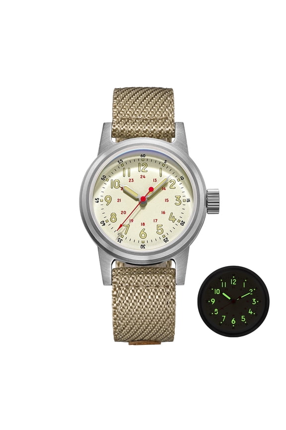 Men's Watch - Professional Diver Automatic Men's Watch with NH35A Movement, 200M Waterproof, Super Luminous 36mm Vintage Military Watch for Men