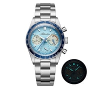 ADDIESDIVE Mens Watch, Racing Chronograph Dive Watch 100m Waterproof, Japanese Quartz Movement, Stainless Steel Analog Sport Watch for Men