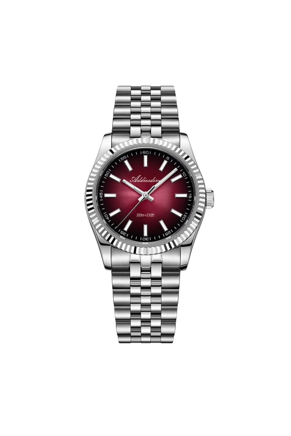 Men's Watch with Smooth Sweeping Second, Sapphire Crystal, 100m Water Resistant Analog Quartz Dive Watch, AD2073