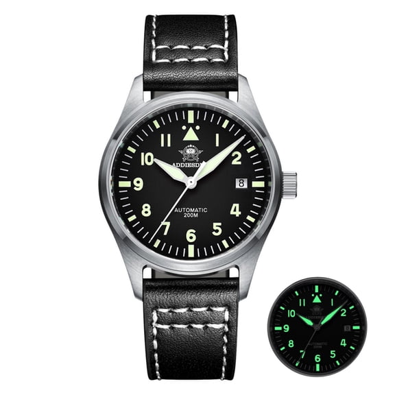 ADDIESDIVE Mens Automatic Watch - 39mm Retro Style, 200M Water Resistant Mechanical Watch with Sapphire Glass & Japanese Movement, Analog Watch for Men, Daily Wear or Gift, AD2519