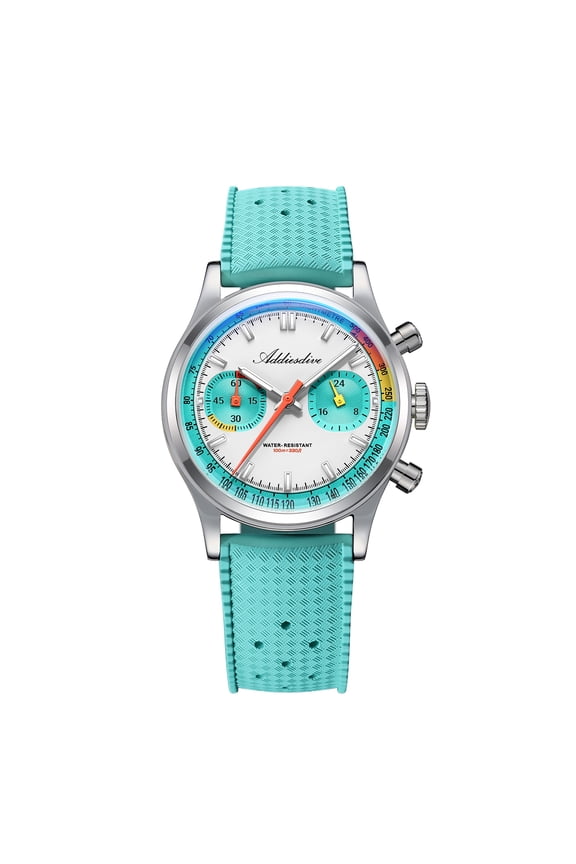 Mens Watch Luxury Chronograph with Japanese VK64 Movement, 316L Stainless Steel Modern Analog Watch, 100M Waterproof with Panda Dial