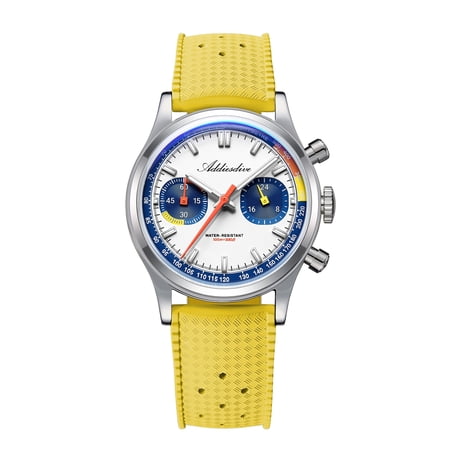 ADDIESDIVE Mens Watch Luxury Chronograph with Japanese VK64 Movement, 316L Stainless Steel Sport Analog Watch, 100M Waterproof with Panda Dial