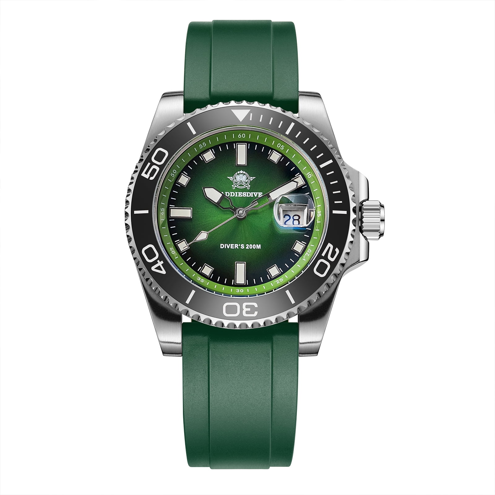 ADDIESDIVE Professional Dive Watch - Japanese Quartz Movement, 200M Waterproof Quartz Watch with Ceramic Rotating Bezel & Super Luminous