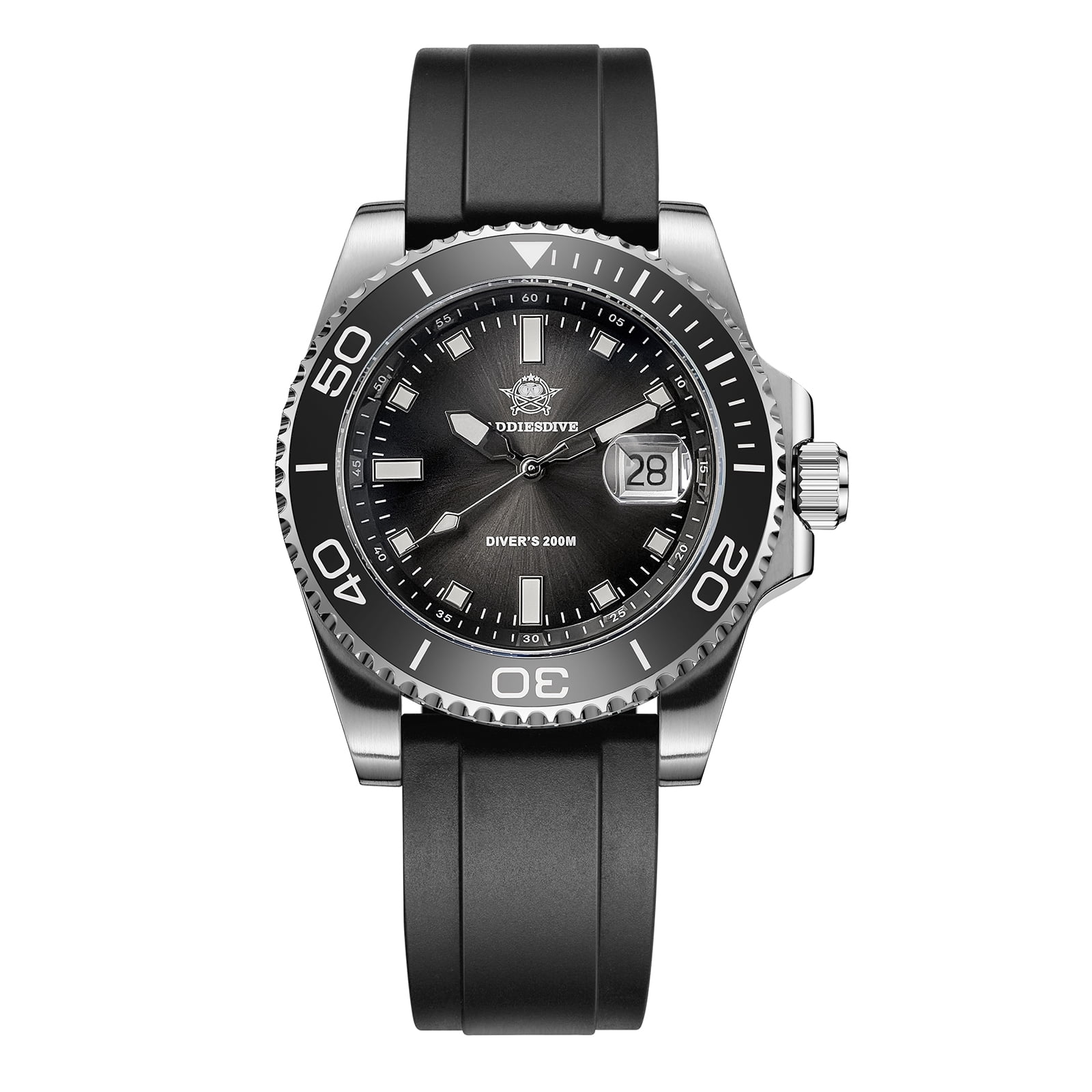 ADDIESDIVE Professional Dive Watch for Men- Japanese Quartz Movement, 200M Waterproof Quartz Watch with Ceramic Rotating Bezel & Super Luminous