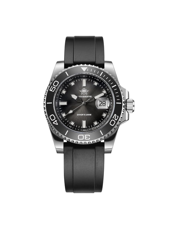 Professional Dive Watch for Men- Japanese Quartz Movement, 200M Waterproof Quartz Watch with Ceramic Rotating Bezel & Super Luminous