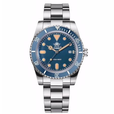 ADDIESDIVE Professional Diver Watch for Men - Japanese Quartz Movement, 200m Waterproof, Ceramic Bezel & Super-Lume Men's Watch