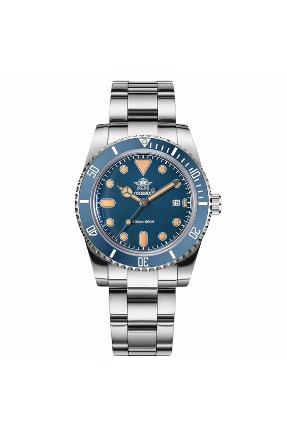 Professional Diver Watch for Men - Japanese Quartz Movement, 200m Waterproof, Ceramic Bezel & Super-Lume Men's Watch