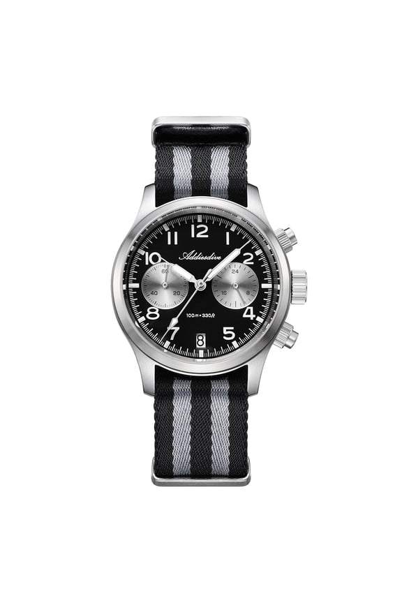 Men's Chronograph Quartz Watches 39mm 100M Waterproof Stainless Steel Sapphire Crystal Japanese VK64 Movement Sports Wristwatch for Men