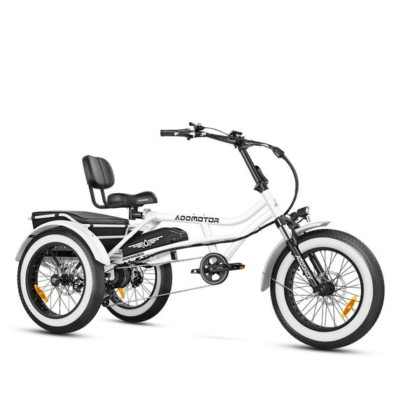ADDMOTOR ARISETAN Electric Trike for Adults, 750W Rear Motor Electric Tricycle, 85MI 48V 20AH UL2849 Etrike, 380lbs, Semi-Recumbent Three Wheel Electric Bike for Seniors, Parking Brake & Differential