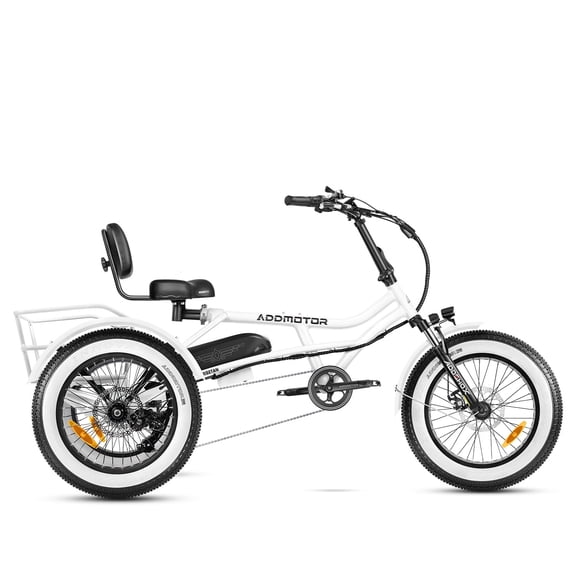 ADDMOTOR ARISETAN Electric Trike for Adults, 750W Rear Motor Electric Tricycle, 85MI 48V 20AH UL2849 Etrike, 380lbs, Semi-Recumbent Three Wheel Electric Bike for Seniors, Parking Brake & Differential
