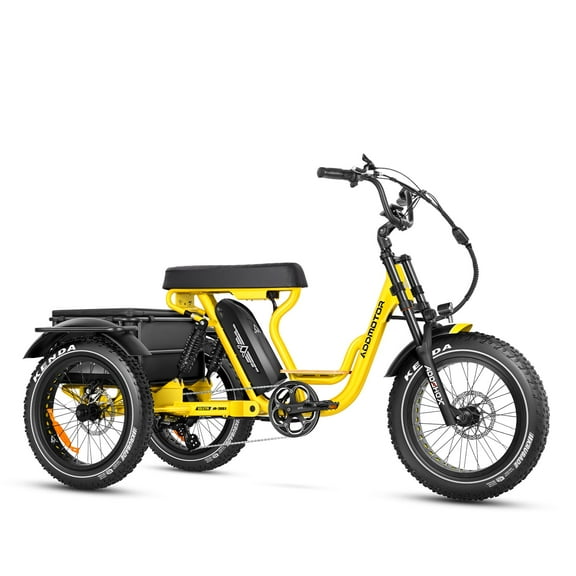 ADDMOTOR Electric Trike for Adults, 750W Rear Drive Electric Tricycle, 85MI 48V 20AH 20'' Dual Suspension Etrike, SOLETRI M-366X Banana Seat 3 Wheel Electric Bike for Seniors with Differential