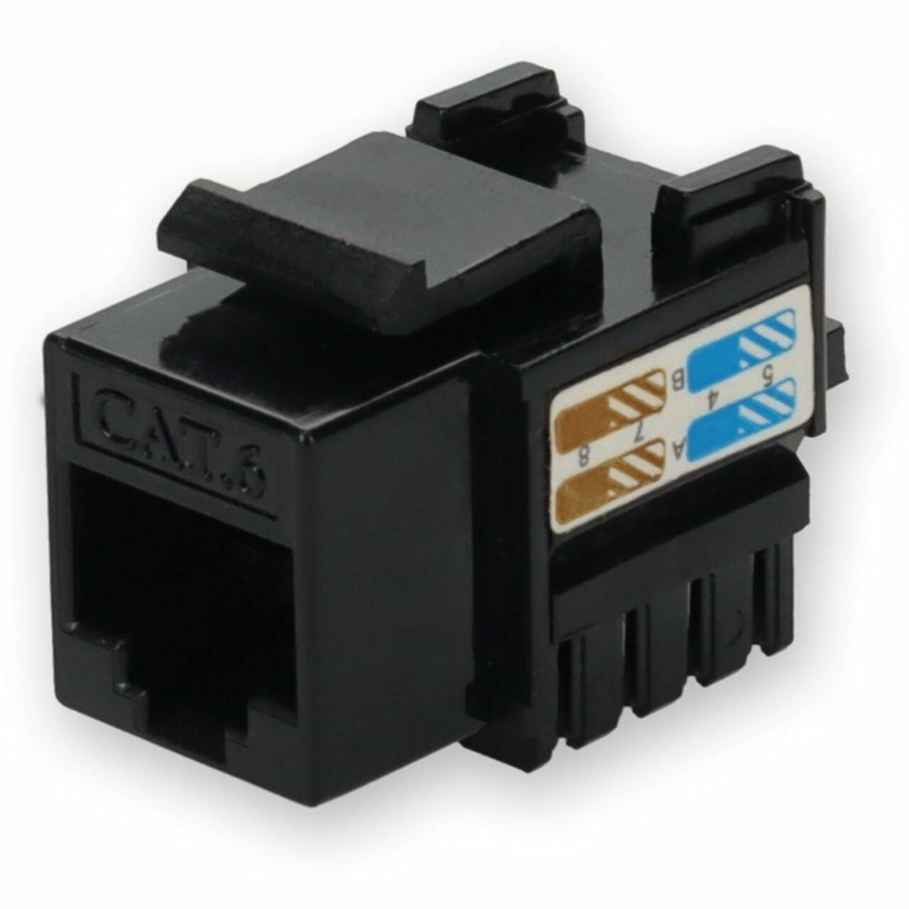 ADDON CAT6 UTP PUNCH DOWN KEYSTONE JACK DUAL IDC 90 DEGREE - Walmart.com