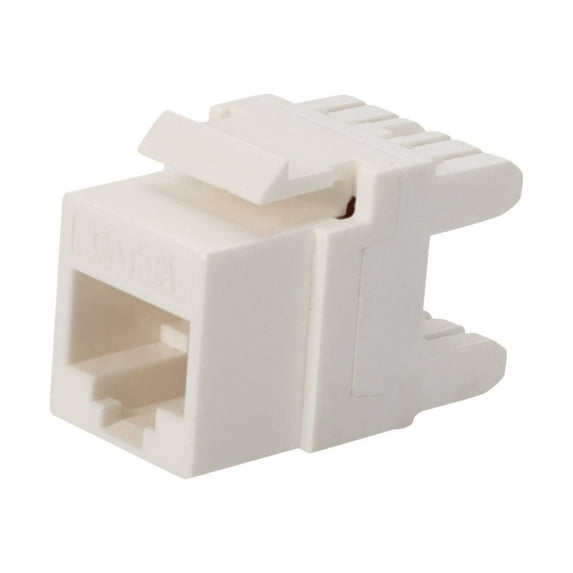 Addon Cat6A Utp Punch Down Keystone Jack Dual Idc With Clear Dust Cap 180 Degree