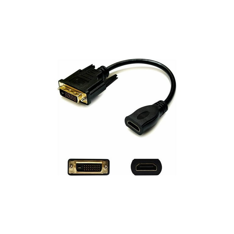 Dvi D Dual Link 24 1 Pin Male To Hdmi 1.3 Female Black Adapter For Resolution Up To 2560X1600 Wqxga Walmart