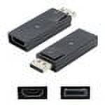 ADDON HP BU989AV COMPATIBLE DISPLAYPORT MALE TO HDMI FEMALE BLACK ADAPTER
