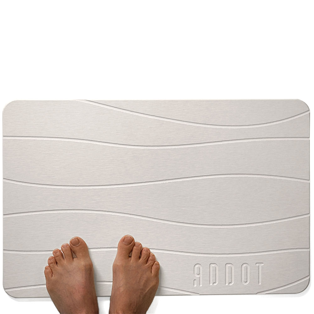 ADDOT Luxury Stone Bath Mat QuickDrying Diatomaceous Earth Shower Mat for Bathroom, Non Slip