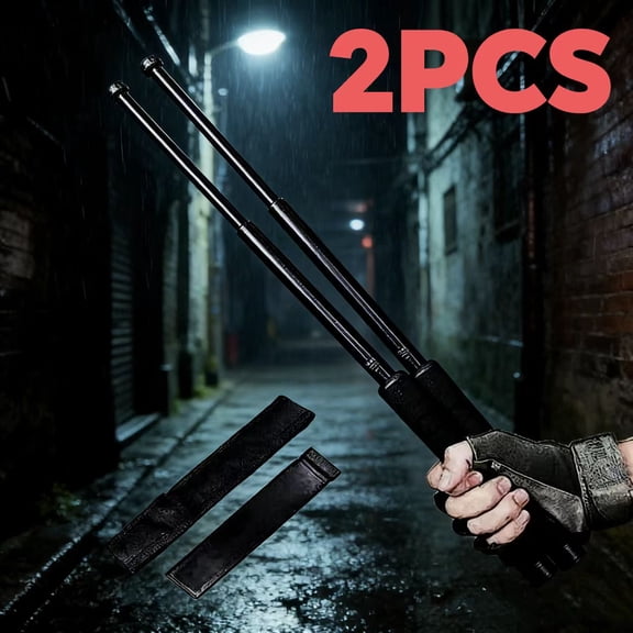 ADDSERK26inch Retractable Protection Sticks,Outdoor Sport Portable Telescopic Sticks with Non-Slip Handdle Pack of 2