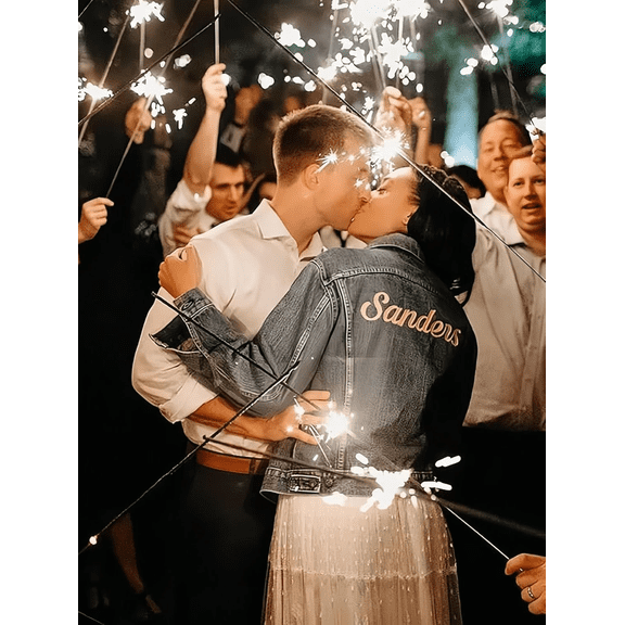 ADDSERK40Pcs Sparkler Wand Wedding Send-Off Tag Accessories, 18IN Label Fairy Sticks, Suitable for Christmas Celebrations, Wedding Favors, Anniversaries, Engagement Parties and Gatherings.