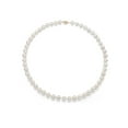thumbnail image 1 of ADDURN 7-7.5mm White Perfect Round Akoya Pearl 18" Necklace with 14kt Yellow Gold Clasp, 1 of 4