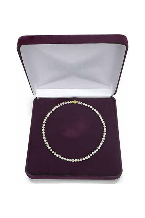 Ultra-Luster 11-12mm White Genuine Cultured Freshwater Pearl 18" Necklace and 14kt Yellow Gold Filigree Clasp