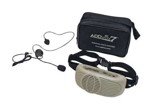 Beige Portable Voice Amplifier with Headset Microphone