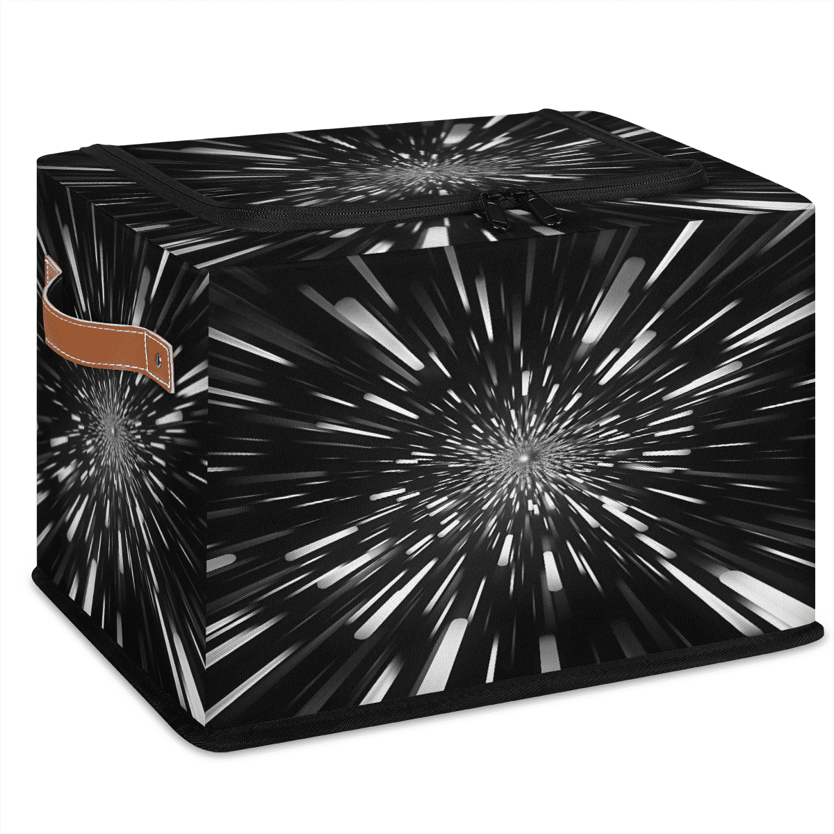 ADECORIVY Abstract Black Lines Art Fabric Storage Bin with Lid ...