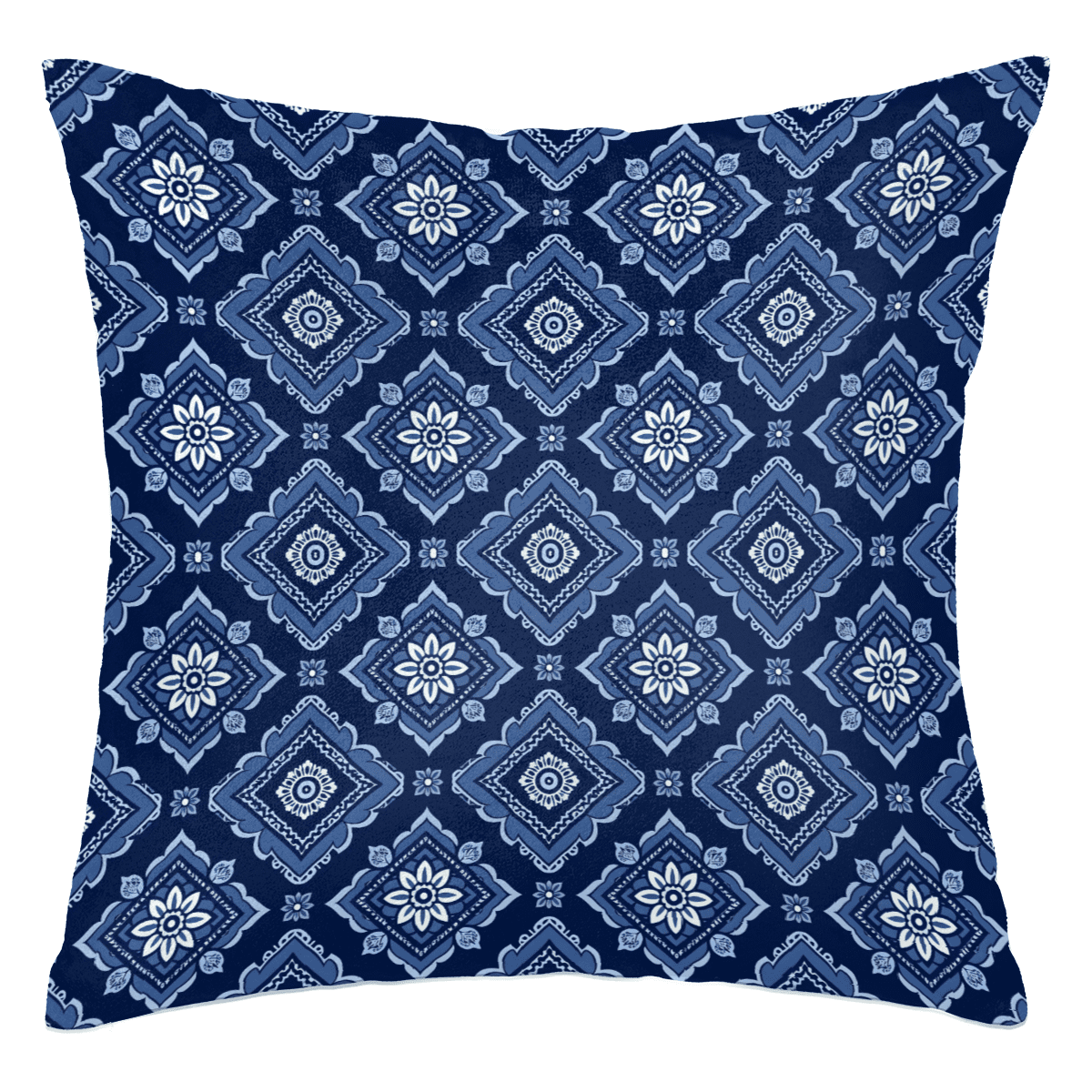 ADECORIVY Blue Flowers Pillow Cover 18x18 Inch Throw Pillow Soft ...