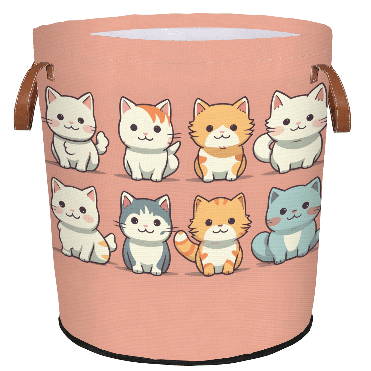 ADECORIVY Cute Cat Kitty Laundry Basket, Foldable Laundry Hamper, Dirty ...