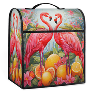 ADECORIVY Flamingo Orange Leaves Stand Mixer Dust Cover with Top Handle for KitchenAid 6-8 Quart Bowl-Lift