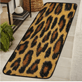 ADECORIVY Leopard Fur Skin Print Hallway Runner Rug 2x6 Washable ...
