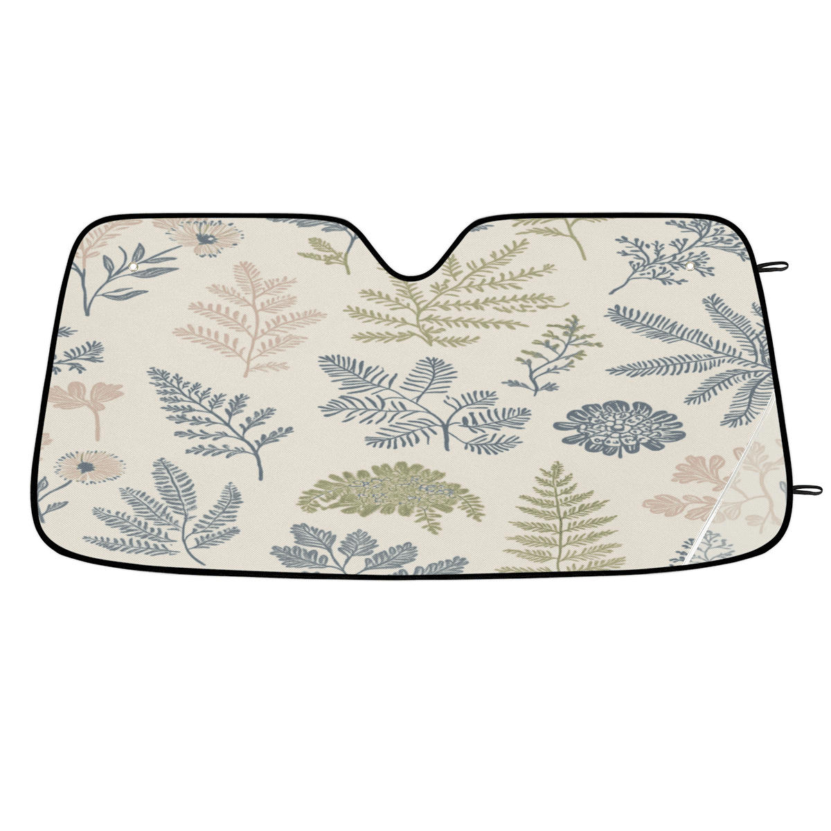 ADECORIVY Spring Summer Floral Fern Car Windshield Sun Shade, Front ...