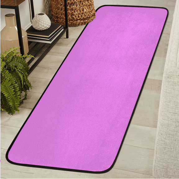 ADECORIVY Violet Runner Rug 2x6 Washable Runner for Hallway Non-Slip Kitchen Rug Runners Soft Entryway Floor Carpet for Hall Living Room Bedroom