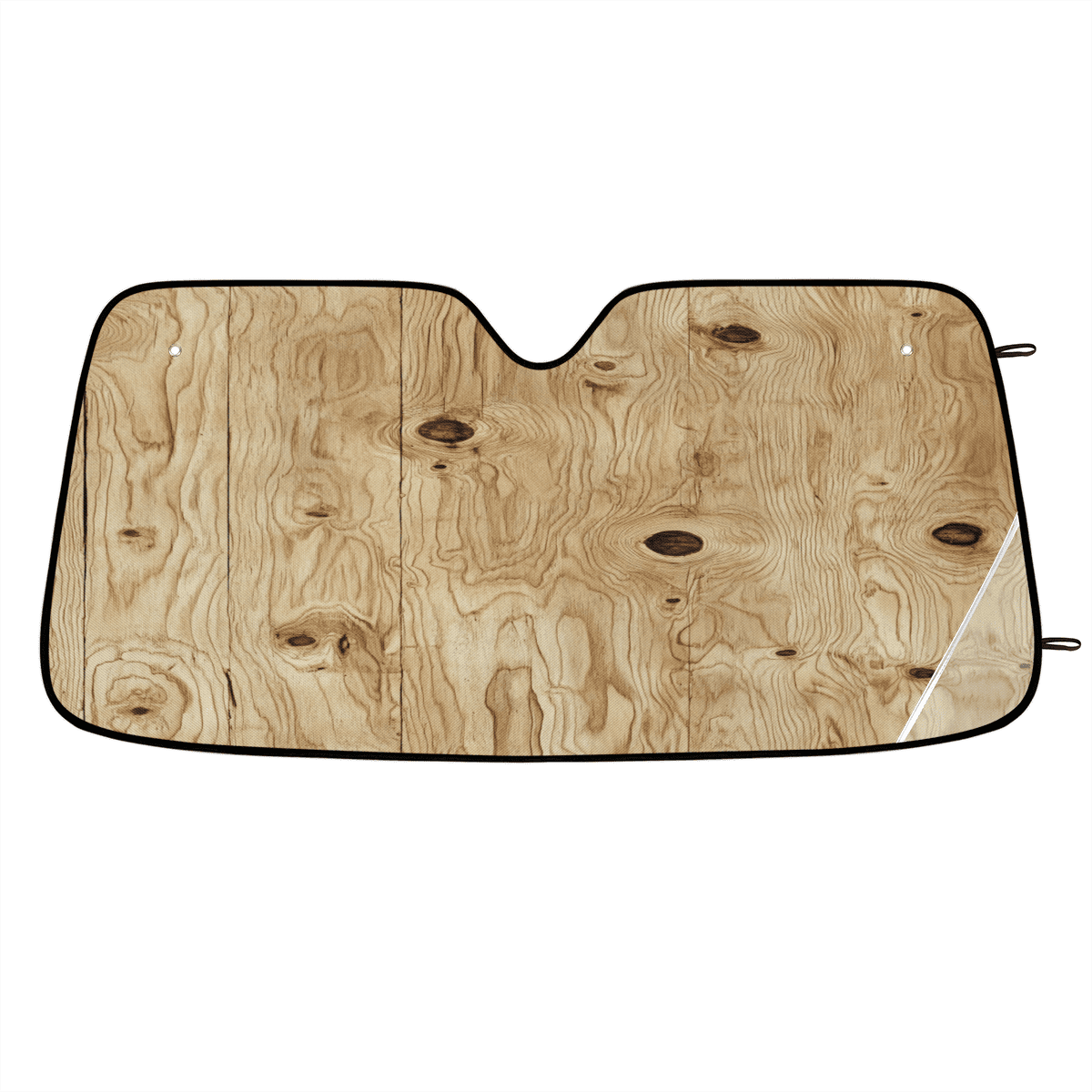 ADECORIVY Wood Grain Windshield Sun Shade Car Sunshade for Front Window ...