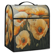 ADECORIVY Yellow Poppies Stand Mixer Dust Cover with Top Handle for KitchenAid 6-8 Quart Bowl-Lift