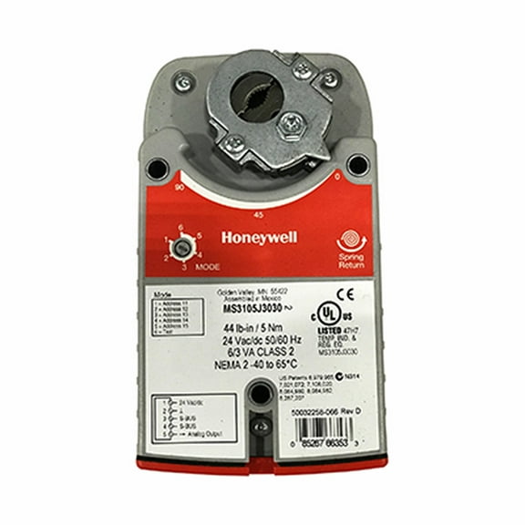 ADEMCO INC MS3105J3030 Actuator Spring Return Valve Damper 95deg 44in-lb SPDT
