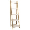 thumbnail image 1 of ADEPTUS Jela Soild Wood Split 5 Shelf Ladder (Natural/White), 1 of 17