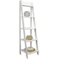 thumbnail image 1 of ADEPTUS Jela Soild Wood Split 5 Shelf Ladder (White), 1 of 9