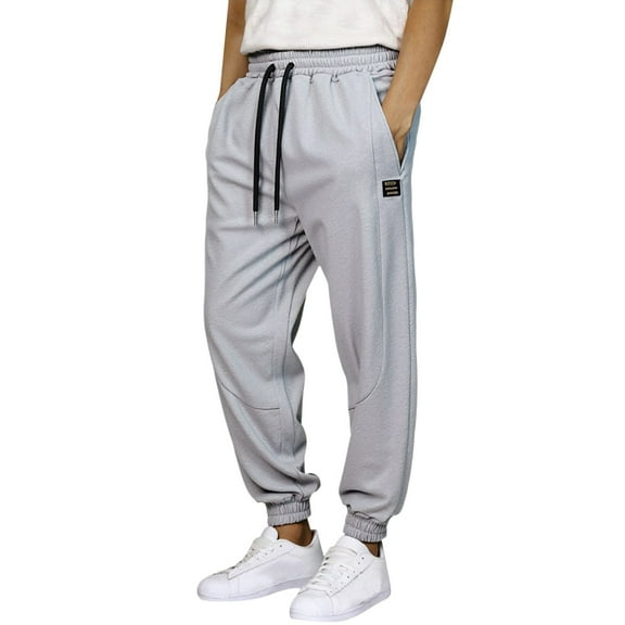 ADEYPCGD Men's Casual Fall Winter Joggers Comfortable Stylish Activewear Pants For Outdoor Leisure Everyday Wear GY1 L
