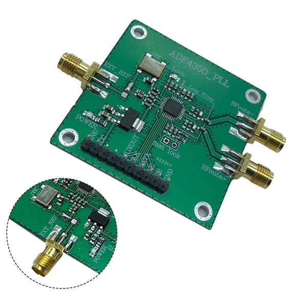 ADF4350 RF Signal Source Module 137MHz-4.4GHz Frequency Synthesizer with for SMA Connector Low Phase Noise for DIY Electronics Projects