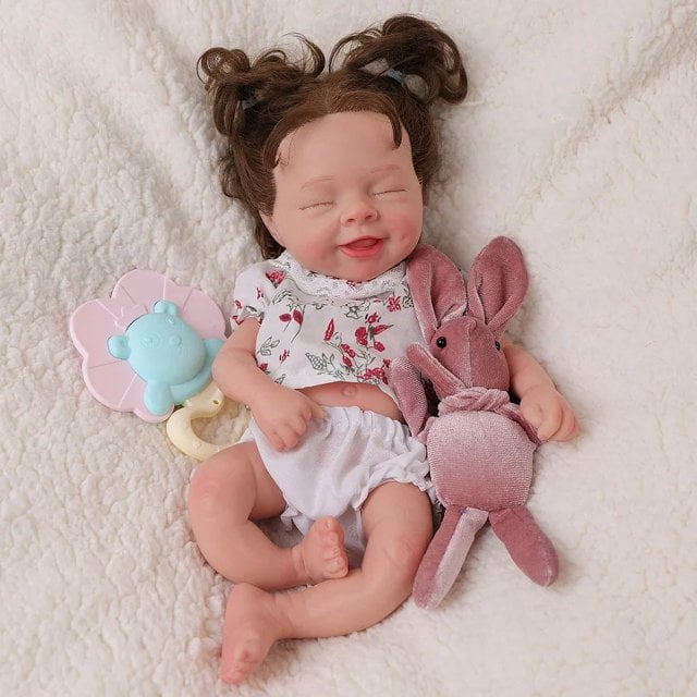 ADFO 12Inch Lifelike Reborn Baby Dolls Full Silicone Body Sleeping