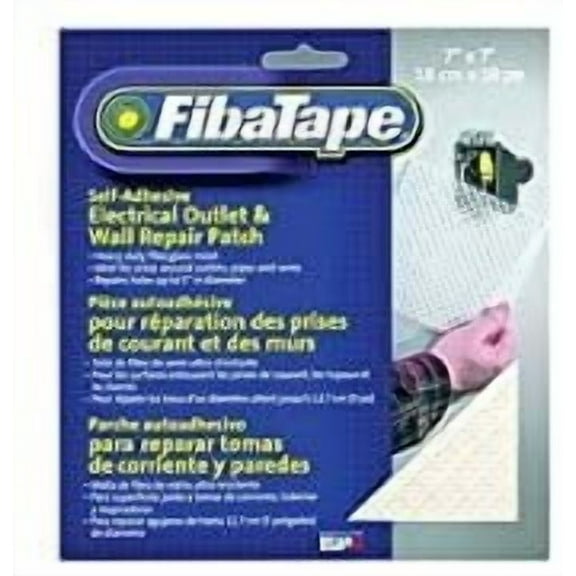 ADFORS Fiberglass Mesh Wall Repair Patch Self Adhesive - White - 7 in. L x 7 in. W
