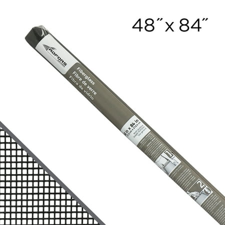 ADFORS Charcoal Fiberglass 48 in. x 84 in. Screen Roll for Windows & Door