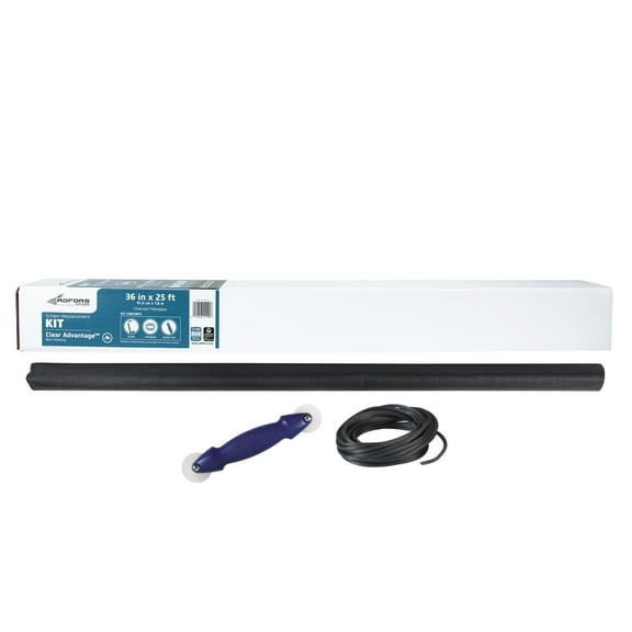 ADFORS Fiberglass Screen Repair Kit, Clear Advantage, 36 In. x 25 Ft. - Charcoal