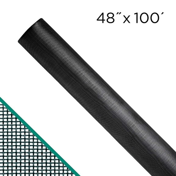 ADFORS Premium Pool and Patio Screen, 48" x 100', Charcoal