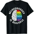 thumbnail image 1 of ADHD Autism Awareness Neurodiversity is Beautiful T-Shirt, 1 of 4