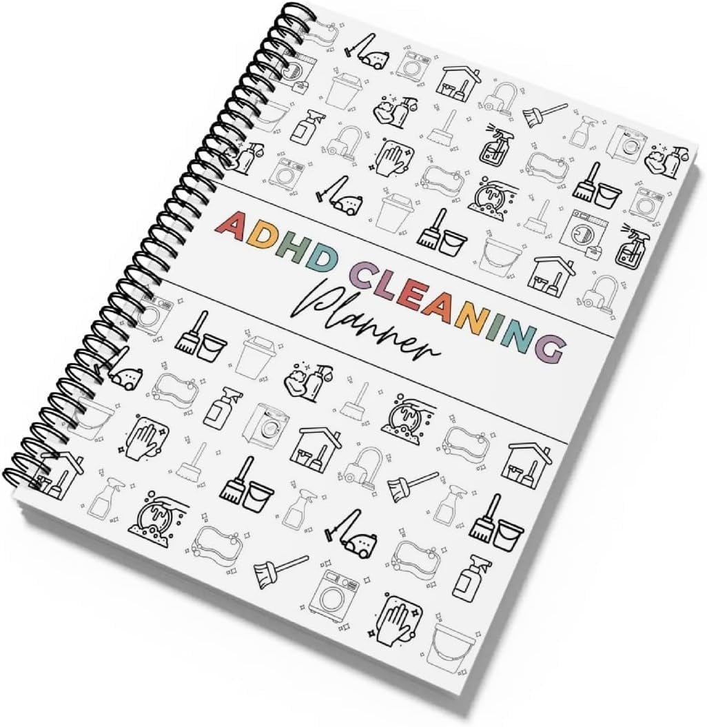 Planner Cleaning \u0026 Organizing Planner - Editable Household Cleaning  Schedule Notebook Home Management, image size:1026x1055