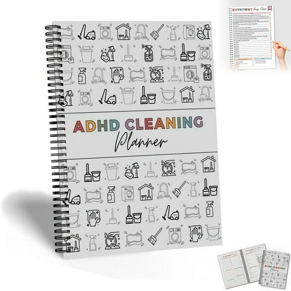 ADHD Cleaning Planner, Add Cleaning and Organizing Planner, Focus-Friendly CleaningSchedule and Checklist Management, Home Maintenance Declutter Schedule, Organizing Tips, Family Chore Chart