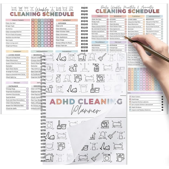 TYPPKMM Daily Weekly Monthly Planners & Appointment Books, 1x1