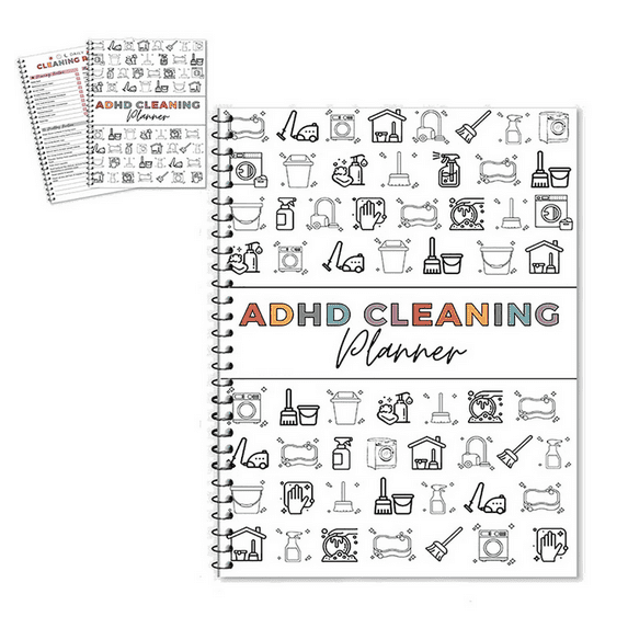 ADHD Cleaning Planner - Daily Weekly Monthly Household Chores Schedule ...